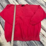 Disney Vintage  Pink Embroidered Mickey Mouse Oversized Women’s Sweater Photo 6