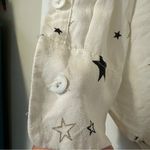 Equipment  Metallic Stars Silk Button Down Shirt Womens Small Photo 4