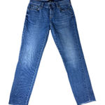 Banana Republic Raw Hem Girlfriend Jean Medium Wash Size 26/2 Relaxed Fit Casual Photo 0