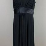 Jones Wear Black Plunge Neckline Maxi Sundress Photo 0