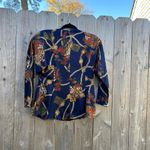 Via valent regency button down satin Medium Blue Photo 5