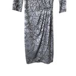 French Connection Faux Wrap Fitted Knee Length Dress Sz 6 Photo 2