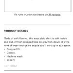 Madewell  Westward Shirt in Arden Plaid Flannel Medium Photo 4