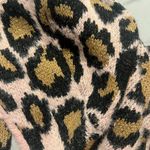 superdown  Marsha Pink & Black Leopard Front Tie Cardigan Photo 8