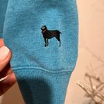 The Black Dog  Teal Hoodie with Dog Design Photo 8