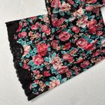 Vintage Womens Dark Floral Babydoll Set Small Black Coquette Fairy Grunge Y2K Photo 2