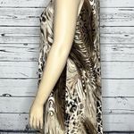 Effortless Style by Citiknits NWOT Size XL Neutral Color Animal Print Tank Dress Photo 2