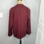 Vince Sz 14 Plum Wine Double Breasted Crepe Suit Blazer NWT $595 MSRP Photo 3