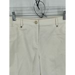 St. John Saint John Sport‎ White/Ivory Stretch Jeans Straight Leg Size 6 Quiet Luxury Photo 2