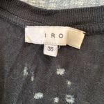 IRO  Doris Distressed Black Linen Tank Top Small Photo 3