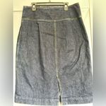 Ralph Lauren Blue Gold Knee-Length Pencil Skirt Photo 1