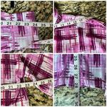 Soft Surroundings Pink Metallic Sheer Blouse Nautical Preppy Lagenlook Modest L Photo 5