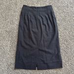 Hugo Boss charcoal gray pencil midi wool/silk skirt size 8 Photo 2