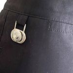 Liz Claiborne NWT ~ LIZ GOLF Coolmax Black Golfing Ball Marker Claiborne Shorts ~ Women's 12 Photo 2