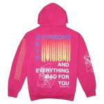 Msftsrep Jaden Smith Eyres Tour Hoodie Sweatshirt Oversized Graphic Print Pink L Size L Photo 0