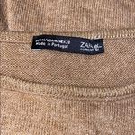 ZARA ✨HP✨ Camel Ruffle Open Shoulder Sweater✨ Photo 4