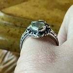 Natural Canary Opal Chrome Diopside Sterling Silver Ring Size 5 Photo 1