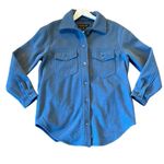 Rachel Zoe blue collared shacket size am Photo 0