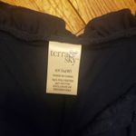 Terra & Sky  Plus 0X 14W‎ Navy Blue Peasant Tank Top Empire Waist Sleevele… Photo 2