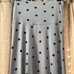 LuLaRoe  Blue Polka Dot Maxi Skirt Photo 6
