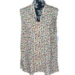 Kasper  Abstract Tie Front Blouse Photo 1