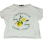 One Clothing limoncello capri, Italy white tshirt women’s size small Photo 0