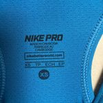 Nike ‎ Pro Women Size XS Blue Logo athletic tank top Photo 2