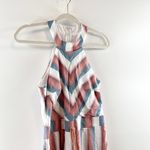 Crystal Sky Halter Neck Sleeveless Flare Leg Striped Tasseled Jumpsuit Pink 5 Size undefined Photo 7