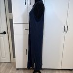 Joie  Dark Blue Sleeveless Maxi Dress . Size L Photo 3