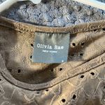 Olivia Rae Womens  Brown Anthropologie Bohemian Eyelet Dress Size Small EUC #7966 Photo 2