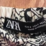 ZARA  Multicolored Printed High-Waisted Wide Leg Palazzo‎ Pants Size Small NEW Photo 9