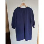 Moschino Love  Pretty In Sweatshirt Dress Size 8 Navy Jeweled Photo 5