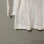 Free People White Mock Neck Long Sleeve Tee Shirt XS Oversized Casual Coastal Photo 1