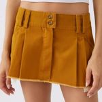 BDG  Sydney Pleated Low-Rise Mini Skirt NWT Size S - Brown Photo 0