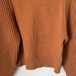 Maeve Anthropologie  copper brown bubble sleeve sweater Photo 4