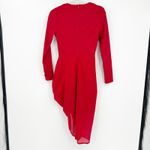 Pretty Little Thing NWT  Womens Bodycon‎ Corset Detail Ruched Midi Dress Size 4 Red Photo 11