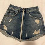LF Zip Up Denim Mini Skirt Photo 1