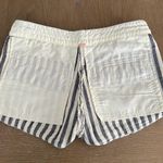 Free People Night Moves White & Blue Striped Cotton Shorts Photo 17