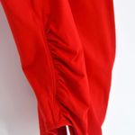 ANDIE The Ibiza One Piece Swimsuit Scoop Back Ruched in Cherry Red Women's S Photo 4