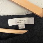 Loft Black Sleeveless Ruffled Blouse Lace Formal Neutral XXL Photo 1