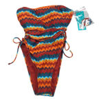 Sports Illustrated Swimsuit Women's XS One Piece Strapless Striped NWT Photo 0