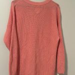 Aerie  Barbie Pink Oversized 100% Cotton Button Up Sweater Loungewear Size S Photo 2
