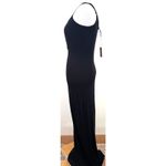 SKIMS  Women's Black Soft Lounge Cut Out Plunge Long Slip Dress NWT Size Small Photo 2