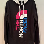 The North Face  Hoodie Women's Large Black Lined‎ Hood Front Kangaroo Pouch Photo 0