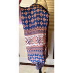 Blu Pepper  Medium Sheer Boho Patterned With Criss Cross Back Blouse Photo 4