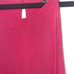 Torrid Hot Pink Rayon Slub High Neck Tiered Ruffle Tank Top Photo 3