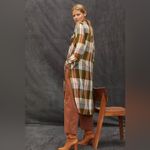 Anthropologie  Pilcro Side-Slit Maxi Tunic Button Down Large C20 Photo 1