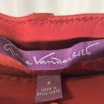 Gloria Vanderbilt Womens Size 8 Red Pull On Wide Leg Cropped Pants Casual Career Photo 3