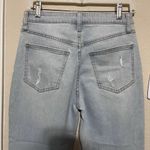 No Boundaries Nobo Jeans  Juniors Size 5 Blue High Rise Distressed Stretch Mom Photo 3