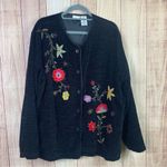 White Stag Vintage  Embroidered Black Women's‎ Blazer Jacket Photo 0